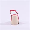 Wonders Naima Platform Bold High Heel - Red Leather